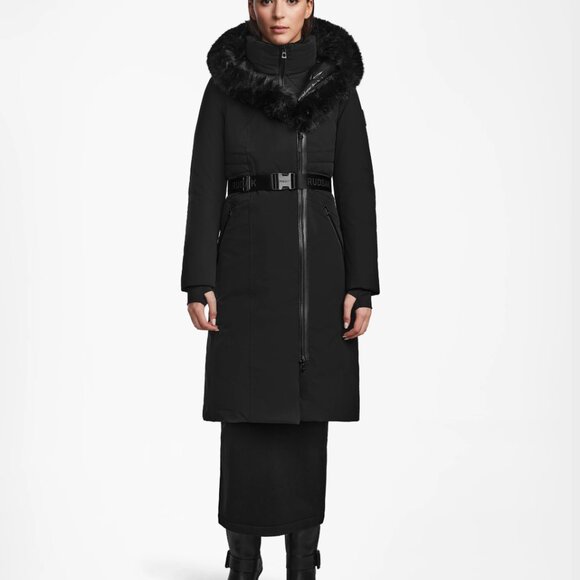 Rudsak MUSA WOMEN'S FITTED DOWN PARKA WITH REMOVABLE FAUX FUR - Picture 7 of 14